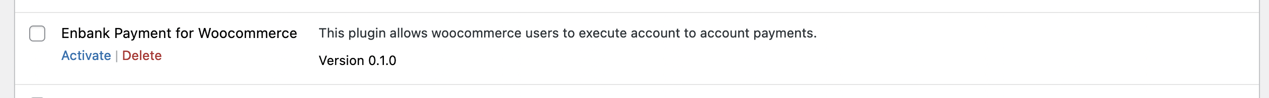 Active Enbank plugin